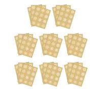 SZLIFE Autocollants flocons de neige, autocollants de Noël, loisirs créatifs festifs, décorations autocollantes pour sachets de bonbons et biscuits