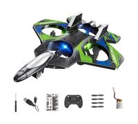 SZLIFE Avion télécommandé en mousse, jouet portable et résistant aux collisions, pour enfants de 6 à 12 ans, Vert