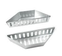 SZLIFE Bac à Cendres Barbecue Robuste Plateau à Charbon Grille Support Acier Galvanisé Perforé Adapté Pique-nique Cuisine Extérieure Jardin