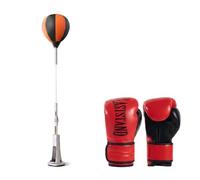 SZLIFE Ballon de pour Réflexes avec Base à Ventouse et Gants de Frappe pour Développer Lagilité et Les Réflexes Convient Aux Débutants et à Lentraînemen
