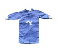 SZLIFE Blouse chirurgicale miniature à l'échelle 1/6, uniforme de médecin/infirmière, blouse réaliste pour jeux de rôle et créations à faire soi-même, Bleu