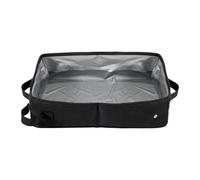 SZLIFE Box litière pour Chats Chaton d'usure de Toilette résistant à l'espace léger Sauvegarde sans Fuite de Portable Facile à Nettoyer, Noirxl