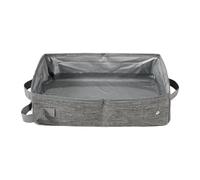 SZLIFE Box litière pour Chats Chaton d'usure de Toilette résistant à l'espace léger Sauvegarde sans Fuite de Portable Facile à Nettoyer, Gray L