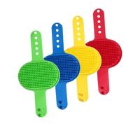 SZLIFE Brosse de toilettage pour Animaux de Compagnie, Brosse de Bain pour Chien, Peigne de Massage à poignée réglable pour la Douche, Le démêlage des Poils, 4 Pièces