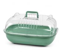 SZLIFE Cage Oiseau Portable, Grande Cage Perroquet Intérieur, Habitat Perruches Canaris, Plastique Transparent Vert
