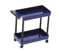 SZLIFE Chariot à outils radiocommandé, accessoires pour véhicules, jouets, nouveauté, illustration, porte-outils à 2 niveaux pour scène, Bleu