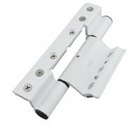 SZLIFE Charnière de Fenêtre avec Mécanisme Silencieux Charnière de Porte Composant de Menuiserie Pièce de Fixation Conception en Alliage d'Aluminium Solide, Blanc, 150MM