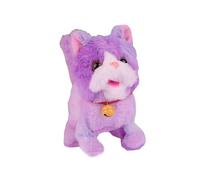 SZLIFE Chat Jouet Interactif Peluche Électronique Animal Enregistrable Jouet Amusant Fonction Musique et Mouvement Adapté Aux Créatif J, Violet