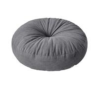SZLIFE Coussin de Sol Rond Confortable et soutenant, idéal pour la méditation, au Bureau, sur Un Tatami, sur Un Balcon ou dans Une Chambre, Gris