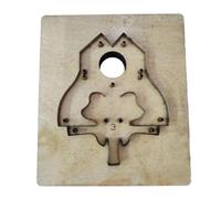 SZLIFE Cuir Coupe Moule Vache éléphant Portable Gaufrage Cuir Coupe Moule en Bois Découpe Die Poinçon à La Main Modèle de Poinçonnage pour Studio de Tailleur, en Forme d'éléphant