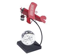 SZLIFE Décoration de modèle d'avion pour Les Amoureux de l'espace, Cadeaux d'anniversaire, Ornement d'art de Bureau, Figurine d'avion, Rouge