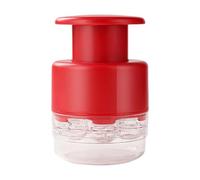 SZLIFE Dénoyauteur à 7 trous pour cerises et olives, avec design ergonomique à pression, Rouge