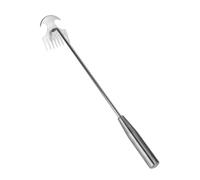 SZLIFE Désherbeur manuel à main, râteau, outil de désherbage pour arracher les mauvaises herbes et planter le gazon, 50 Cm 8 Dents