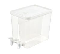 SZLIFE Distributeur de boissons, distributeur de boissons fraîches, de jus, de boissons réfrigéré, récipient, Blanc 8.8 L