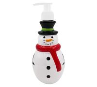SZLIFE Distributeur de Savon de Noël Multifonctionnel Flacon à Pompe Vide Gadget de Cuisine Pratique Accessoire Décoratif Portable Matériau Pet Résistant Ada, Bonhomme de Neige
