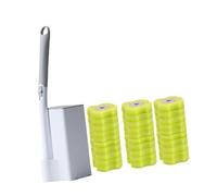 SZLIFE Ensemble Brosse et Support pour WC, nettoyant pour Cuvette avec 30 têtes de Rechange pour l'entretien de la Salle de Bain, Saveur Citron