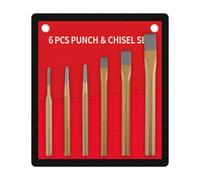 SZLIFE Ensemble de 6 Poinçons Centraux pour Maçonnerie, Goupille de Centrage Plate à Percussion et Outil En S pour Outils à Main de Bricolage, Perforation