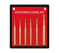 SZLIFE Ensemble de 6 Poinçons Centraux pour Maçonnerie, Goupille de Centrage Plate à Percussion et Outil En S pour Outils à Main de Bricolage, Ciselage