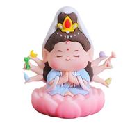 SZLIFE Figurine immortelle chinoise, décoration de voiture, multifonction, pour bureau, sculpture Feng Shui, pour chambre, voiture, hôtel, appartement, Style D