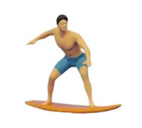 SZLIFE Figurine miniature de surf à l'échelle 1/64, micro décoratif, accessoires de maison de poupée, objets de collection, décor miniature, Style A
