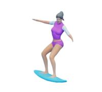 SZLIFE Figurine miniature de surf à l'échelle 1/64, micro décoratif, accessoires de maison de poupée, objets de collection, décor miniature, Style D