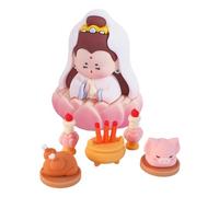 SZLIFE Figurine mythologique chinoise, décoration pour tableau de bord de voiture, statue de dieu chinois, œuvre d'art réaliste en caoutchouc souple pour