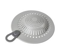 SZLIFE Filtre de Drain Sol Silicone Capteur Cheveux Protection Anti-glissement Grille Anti-bouchage Pratique pour Salle de Bain Cuisine Toilette Lavabo Adapt, Gris