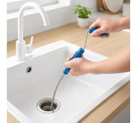 SZLIFE Furet Déboucheur Canalisation Manuel, Acier Inoxydable, Manivelle Ressort, pour Évier Cuisine, Baignoire et Toilettes, Manual - 2 Meters