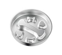 SZLIFE Gamelle Anti Glouton Bol d'alimentation pour Chien Chat Ralentisseur Contenant Acier INOX Base Antidérapante Nettoyage Rapide pour Animaux Maison, Style A