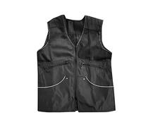 SZLIFE Gilet de dressage de chien pour les maîtres-chiens Gilet de pêche sans manches Manteau professionnel coupe-vent Propriétaire d'animal de compagnie,