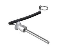 SZLIFE Goupille de Poids pour équipement d'entraînement, Insert Portable de 0,31 Pouce avec Corde de Traction pour Garage, hôtel, Centre de Fitness, Argent