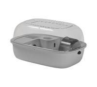 SZLIFE Grand Hamster Cage House Portable avec Un Petit Espace de Hamster à Cage Animal supérieur Ouvert pour Les Souris cobayes Rats gerbilles gerbilles, Gris