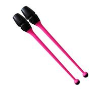SZLIFE Gymnastique Bâtons Bâton Twirling Accessoires Rythmiques Montage Facile Matériau Caoutchouc PP pour Exercices Convient Enfants Adultes E, Rose