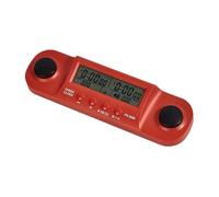 SZLIFE Horloge d'échecs internationale, minuteur d'échecs compact, son réglable, fonction mémoire, pour jeux de société et compétitions, Rouge