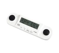 SZLIFE Horloge d'échecs internationale, minuteur d'échecs compact, son réglable, fonction mémoire, pour jeux de société et compétitions, Blanc
