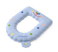 SZLIFE Housse Siège Toilette EVA Adhésive Imperméable - Coussin WC Parfumé pour une Housse Toilette Confortable, Bleu, Parfum (taille extérieure 42 * 38CM)