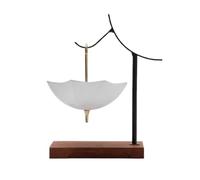 SZLIFE Infuseur à Thé Céramique Parapluie Accessoire Décoratif pour Table de Thé Passoire Efficace Pratique et Réutilisable, Ensemble De Support De Filtre À Thé Parapluie Blanc
