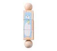 SZLIFE Jeu de Puzzle en Bois à tordre, Puzzle éducatif, développe la pensée stratégique, Bloc de Rotatif, Style C