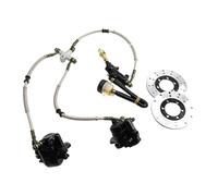SZLIFE Kit de Freins pour Kart, Double étrier, pièces hydrauliques pour, maître-Cylindre de Frein arrière pour quads 125 et 150 UTV, avec Disque de Frein