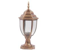 SZLIFE Lampadaire D'extérieur Traditionnel avec Base de 11 Cm, Idéal pour Un Portail de Maison de Jardin, Bronze