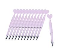 SZLIFE Lot de 12 stylos à bille en forme de cœur pour la Saint-Valentin, parfaits pour écrire des notes, un ou pour une fête, Rose Clair