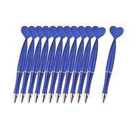 SZLIFE Lot de 12 stylos à bille en forme de cœur pour la Saint-Valentin, parfaits pour écrire des notes, un ou pour une fête, Bleu