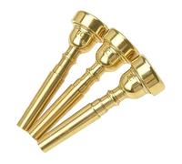 SZLIFE Lot de 3 embouchures de trompette pour débutants et professionnels. Ensemble d'embouchures de trompette 3C, 5C et 7C pour mélomanes, or