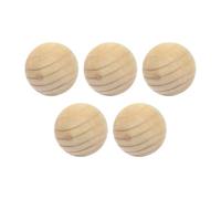 SZLIFE Lot de 5 Boules en Bois Rondes de 70 mm de diamètre, fabriquées à la Main pour travaux manuels et projets de Bricolage. Boule en Bois Massif.