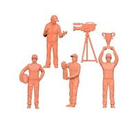 SZLIFE Lot de 5 figurines miniatures en résine pour pilotes de course, modèle d'appareil photo, décorations cadeaux, figurines miniatures, micro-, 2 Cm