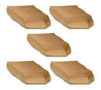 SZLIFE Lot de 50 barquettes en Papier Kraft écologiques pour Animaux de Compagnie, pour l'intérieur et l'extérieur, Contenant à collations