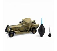 SZLIFE Maquette Miniature D'une Voiture Blindée Britannique, Représentant La Silhouette D'un Véhicule Tourelle Rotative et Textures Réaliste