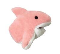 SZLIFE Marionnette Animale Gant Requin Peluche Jouet Interactif Souple Bouche Mobile pour Jeux Créatifs Adapté à Présentation Contes Animation Maison, Rose
