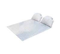 SZLIFE Mat de Camping de Couverture de Pique-Nique avec Appui-tête avec 4 enjeux Coussin de Plage Pratique pour la pelouse de Camp d'herbe de randonnée de, Flamingo 145x210cm