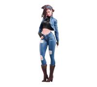 SZLIFE Mini Fille Figurine Personnage Miniature Résine Réaliste Figurine Décorative Simulation Convient pour Miniatures Collection Photographie, 1 18
